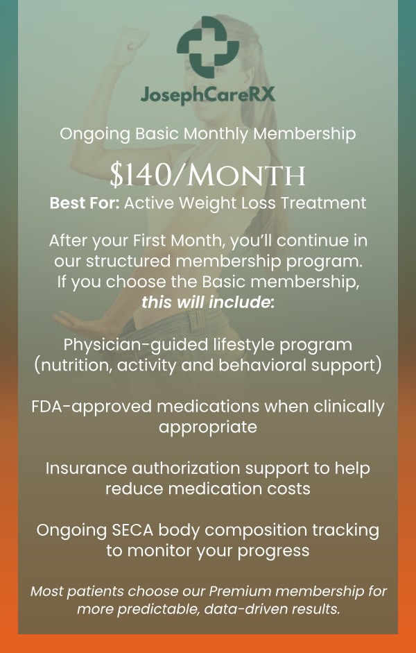 Self-Pay Pricing at JosephCareRX, Medical Weight Loss Clinic in Fayetteville, NC