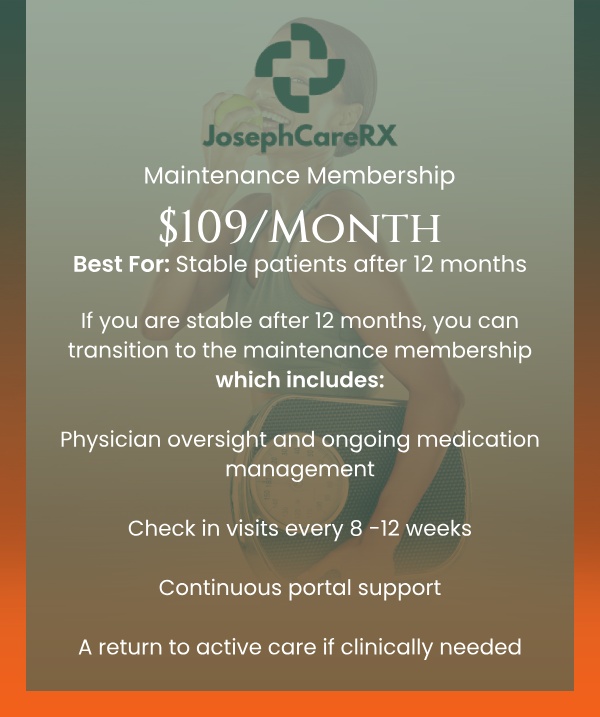 Self-Pay Pricing at JosephCareRX, Medical Weight Loss Clinic in Fayetteville, NC